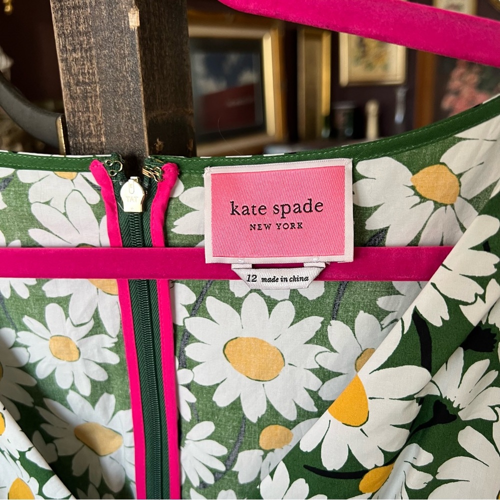 Kate Spade Daisy Bodega Midi Dress Size 12 - Picture 4 of 13